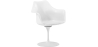 Buy Dining Chair with Armrests - White Swivel Chair - Tulipan White 59259 in the United Kingdom