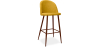 Buy Fabric Upholstered Stool - Scandinavian Design - 73cm - Bennett Yellow 59357 - in the UK