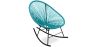 Buy Acapulco Rocking Chair - Black legs  Turquoise 59411 - in the UK