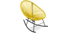 Buy Acapulco Rocking Chair - Black legs  Yellow 59411 in the United Kingdom