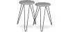 Buy X2 industrial auxiliary tables with Hairpin legs - Wood and metal Grey 59463 - in the UK