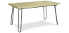Buy 150x90 Holly Industrial dining table style Hairpin legs - Wood and metal Natural wood 59465 - in the UK