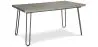 Buy 150x90 Holly Industrial dining table style Hairpin legs - Wood and metal Grey 59465 - prices