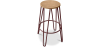 Buy Hairpin Stool - 74cm - Light wood and metal Bronze 59487 - in the UK