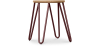 Buy Hairpin Stool - 44cm - Light wood and metal Bronze 59488 in the United Kingdom