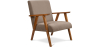 Buy Stella upholstered Scandinavian style armchair - Fabric Taupe 59592 - in the UK