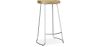 Buy Industrial Bar Stool 76 cm Aiyana - Light wood and metal Steel 59571 - in the UK