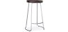 Buy Industrial Bar Stool 76 cm Aiyana - Dark wood and metal Steel 59570 - in the UK