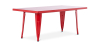 Buy Bistrot Metalix Kid Table 120 cm - Metal Red 59686 in the United Kingdom