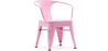 Buy Bistrot Metalix Kid Chair with armrest - Metal Pink 59684 - in the UK