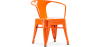 Buy Bistrot Metalix Kid Chair with armrest - Metal Orange 59684 in the United Kingdom