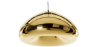 Buy Empty Pendant Lamp - 30cm - Chromed Metal Gold 58221 at MyFaktory