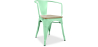 Buy Bistrot Metalix Chair with Armrest - Metal and Light Wood Mint 59711 at MyFaktory
