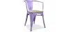 Buy Bistrot Metalix Chair with Armrest - Metal and Light Wood Pastel Purple 59711 at MyFaktory