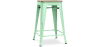 Buy Bistrot Metalix style stool - 61cm - Metal and Light Wood Mint 59696 in the United Kingdom
