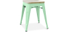 Buy Bistrot Metalix style stool - Metal and Light Wood  - 45cm Mint 59692 at MyFaktory