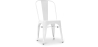 Buy Bistrot Metalix style chair square Seat - New edition - Metal White 59687 in the United Kingdom