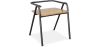 Buy Industrial Style Dining Chair Alameda - Metal and Wood Black 59688 - in the UK