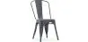 Buy Dining chair Bistrot Metalix industrial design 5Kg - New edition Dark grey 59802 - in the UK