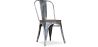 Buy Bistrot Metalix Chair Wooden seat New edition - Metal Industriel 59804 - in the UK