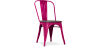 Buy Bistrot Metalix Chair Wooden seat New edition - Metal Fuchsia 59804 home delivery