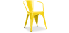 Buy  Bistrot Metalix chair with armrests New Edition - Metal Yellow 59809 - in the UK
