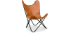 Buy Butterfly Chair - Premium Leather Brown 27808 - in the UK