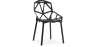 Buy Mykonos design dining chair - PP and Metal Black 59796 - in the UK