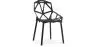 Buy Mykonos design dining chair - PP and Metal Black 59796 - in the UK