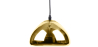 Buy Empty Pendant Lamp  - 18cm - Chromed Metal Gold 51886 - in the UK