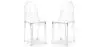 Buy Pack of 2 Transparent Dining Chairs - Victoire  Transparent 58734 - in the UK