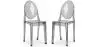Buy Pack of 2 Transparent Dining Chairs - Victoire  Grey transparent 58734 - prices