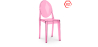 Buy Pack of 2 Transparent Dining Chairs - Victoire  Pink transparent 58734 at MyFaktory