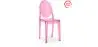 Buy Pack of 2 Transparent Dining Chairs - Victoire  Pink transparent 58734 at MyFaktory