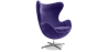 Buy Armchair with armrests - Fabric upholstery - Brun Mauve 13412 - in the UK