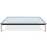 Buy Glass Coffee Table SQUAR - 80cm Steel 13299 - in the UK