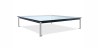 Buy Glass Coffee Table SQUAR - 70cm Steel 13298 - in the UK