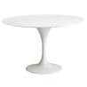 Buy Round Fiberglass Tulipa Table - 110cm White 29845 - in the UK