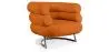 Buy Designer armchair - Faux leather upholstery - Biven Orange 16500 - in the UK