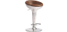 Buy Aviator Bar Stool - Microfibre in Imitation Weathered Leather Brown 26712 - in the UK