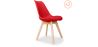 Buy Set of 2 Brielle Scandinavian design chair with cushion - Matt Red 58740 in the United Kingdom