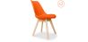Buy Set of 2 Brielle Scandinavian design chair with cushion - Matt Orange 58740 with a guarantee