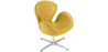 Buy Swin Chair - Faux Leather Pastel yellow 13663 at MyFaktory