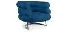 Buy Designer armchair - Faux leather upholstery - Biven Dark blue 16500 - in the UK