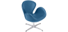 Buy Swin Chair - Faux Leather Dark blue 13663 in the United Kingdom