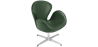 Buy Swin Chair - Faux Leather Green 13663 - in the UK