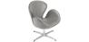 Buy Swin Chair - Faux Leather Grey 13663 - prices