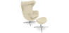 Buy Special Edition Bold chair with Ottoman - Premium Leather Ivory 13661 - in the UK