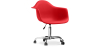 Buy Office Chair with Armrests - Desk Chair with Castors - Emery Red 14498 in the United Kingdom
