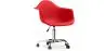 Buy Office Chair with Armrests - Desk Chair with Castors - Emery Red 14498 in the United Kingdom